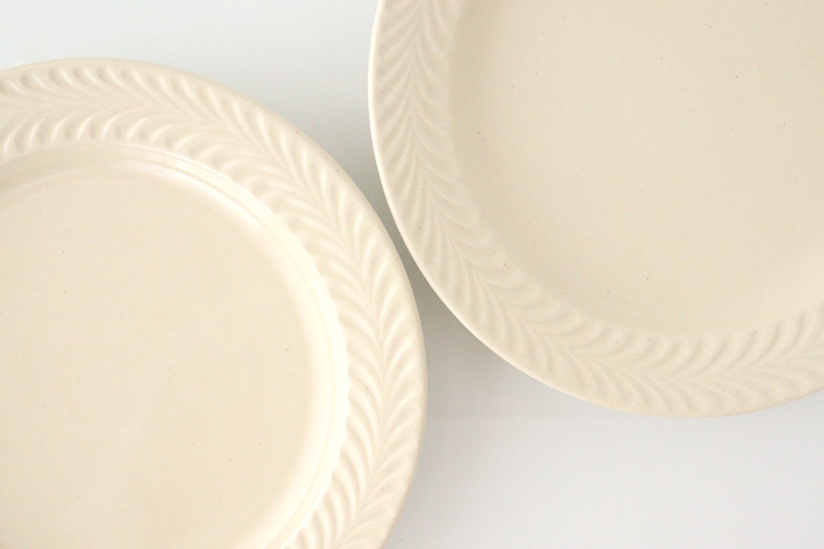Round Plate Rosemary Ivory 17.5㎝/6.9in | Hasami Ware