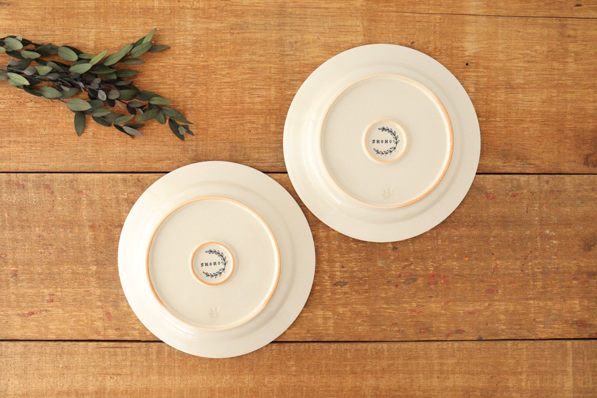 Round Plate Rosemary Ivory 17.5㎝/6.9in | Hasami Ware