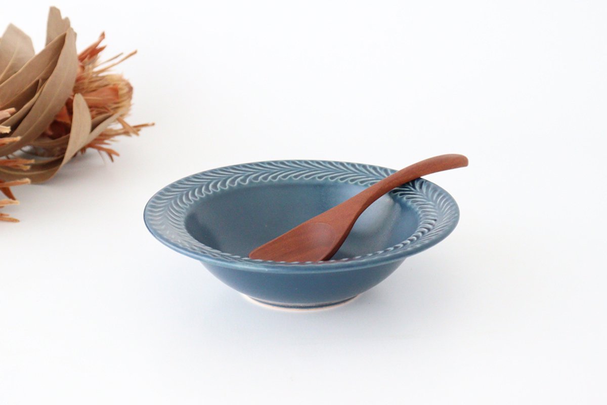 Round Bowl Rosemary Denim | Serving Bowl Hasami Ware