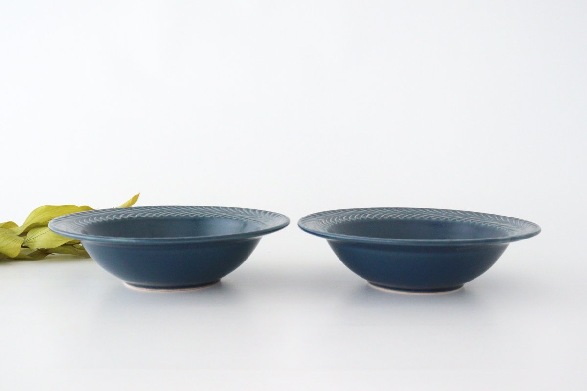 Round Bowl Rosemary Denim | Serving Bowl Hasami Ware