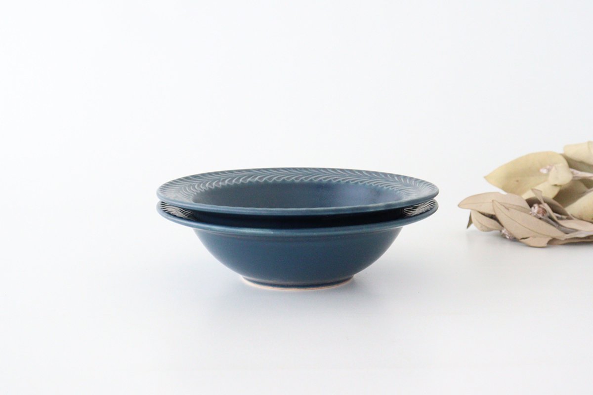 Round Bowl Rosemary Denim | Serving Bowl Hasami Ware