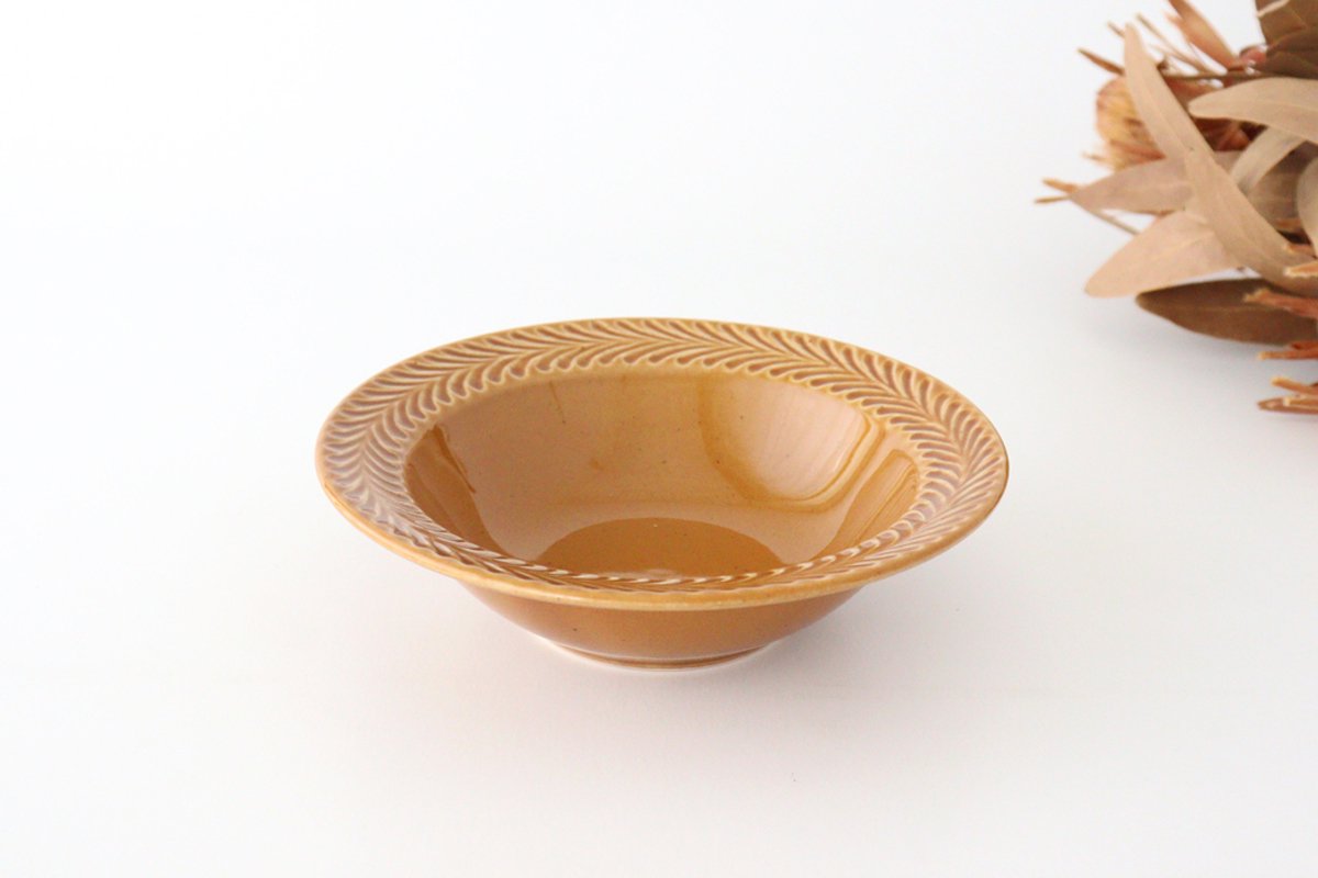 Round Bowl Rosemary Amber | Serving Bowl Hasami Ware