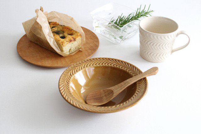 Round Bowl Rosemary Amber | Serving Bowl Hasami Ware