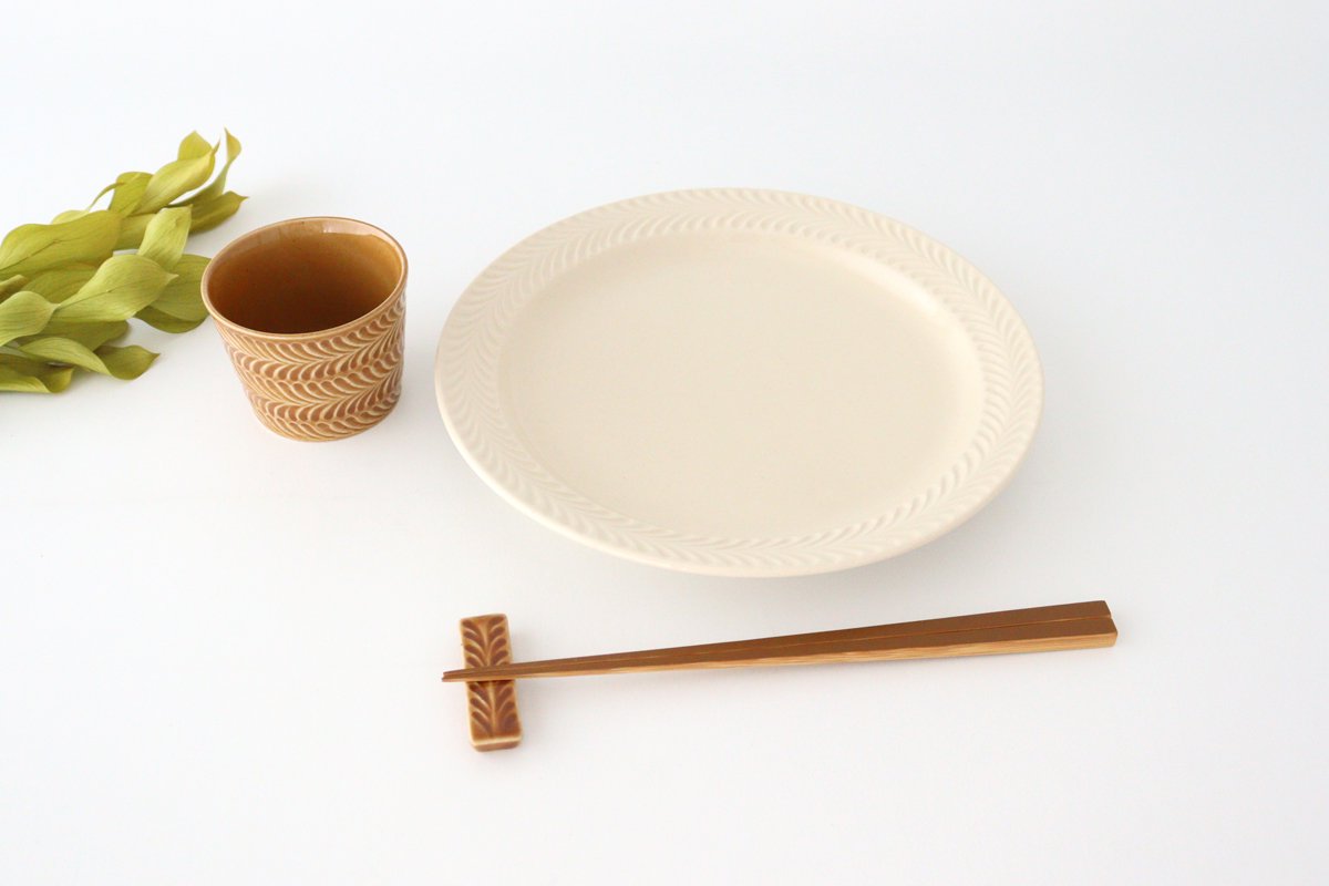 Round Plate Rosemary Ivory 24㎝/9.4in | Hasami Ware