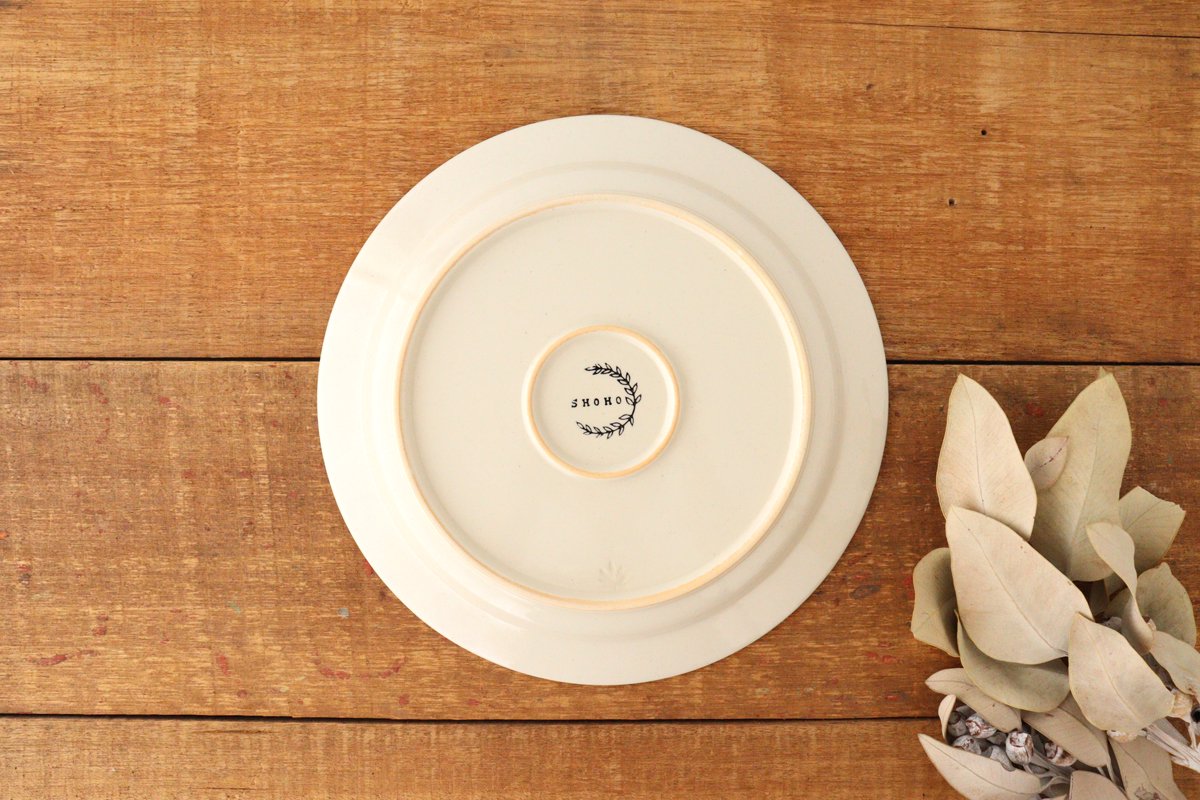 Round Plate Rosemary Ivory 24㎝/9.4in | Hasami Ware