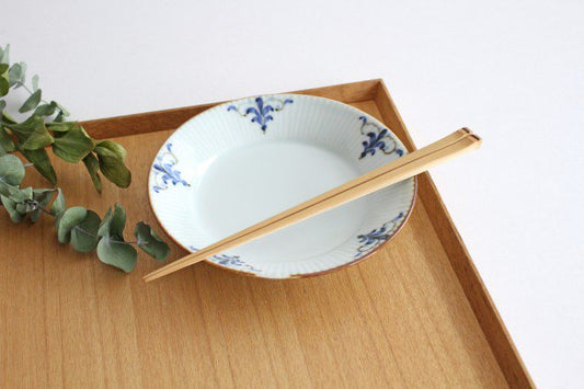 Koyo Kiln LEAVES Round Plate Shinogi 16.5cm/6.5in | Arita Ware-TOP