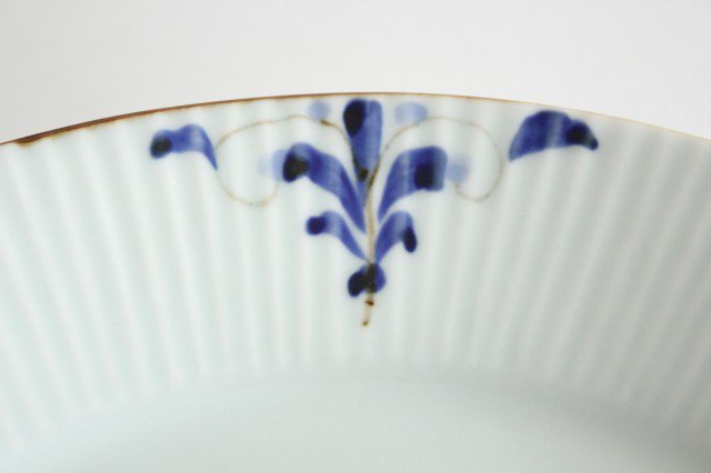 Koyo Kiln LEAVES Round Plate Shinogi 21cm/8.3in | Arita Ware