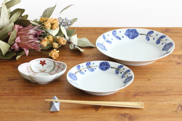 Koyo Kiln Round Plate Flower Wreath Shinogi 16.5cm/6.5in | Arita Ware-Detail12