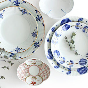 Koyo Kiln Round Plate Flower Wreath Shinogi 16.5cm/6.5in | Arita Ware-Detail13