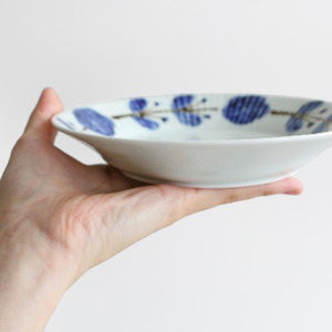 Koyo Kiln Round Plate Flower Wreath Shinogi 16.5cm/6.5in | Arita Ware-Detail4