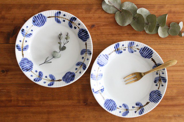 Koyo Kiln Round Plate Flower Wreath Shinogi 16.5cm/6.5in | Arita Ware-Detail5