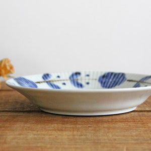 Koyo Kiln Round Plate Flower Wreath Shinogi 16.5cm/6.5in | Arita Ware-Detail6