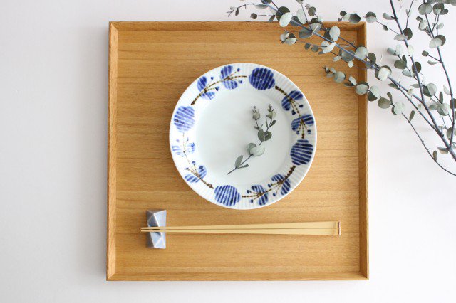 Koyo Kiln Round Plate Flower Wreath Shinogi 16.5cm/6.5in | Arita Ware-Detail7