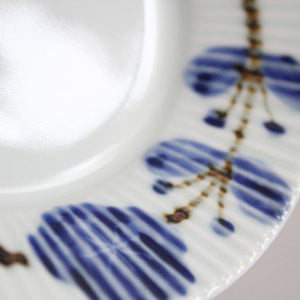Koyo Kiln Round Plate Flower Wreath Shinogi 16.5cm/6.5in | Arita Ware-Detail8