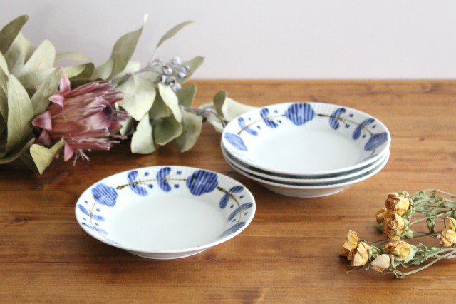 Koyo Kiln Round Plate Flower Wreath Shinogi 16.5cm/6.5in | Arita Ware-Detail9