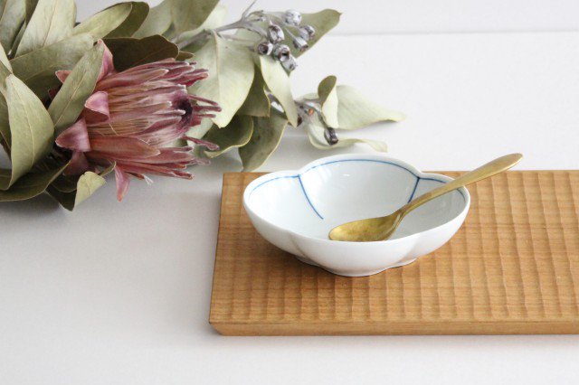 Koyo Kiln Oval Small Bowl Blue-lined | Kobachi Arita Ware