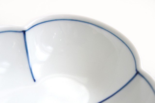 Koyo Kiln Oval Small Bowl Blue-lined | Kobachi Arita Ware