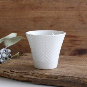 ORIME Japanese Cup Herringbone | Yunomi Hasami Ware-TOP