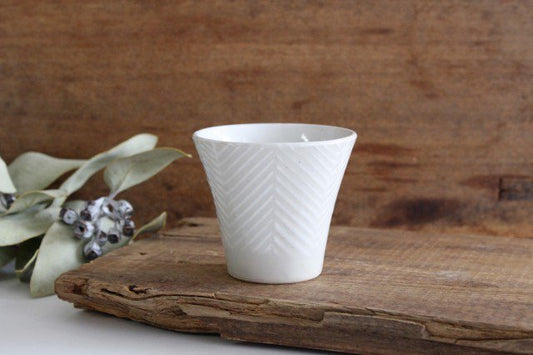 ORIME Japanese Cup Herringbone | Yunomi Hasami Ware-TOP