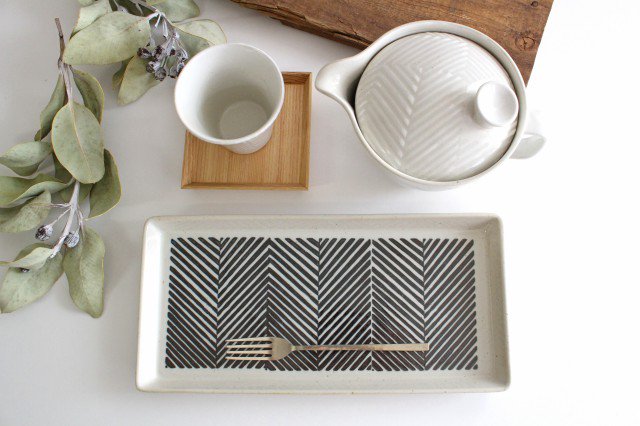 ORIME Japanese Cup Herringbone | Yunomi Hasami Ware-Detail12