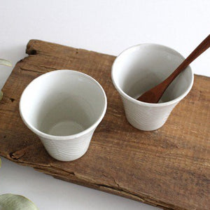 ORIME Japanese Cup Herringbone | Yunomi Hasami Ware-Detail5