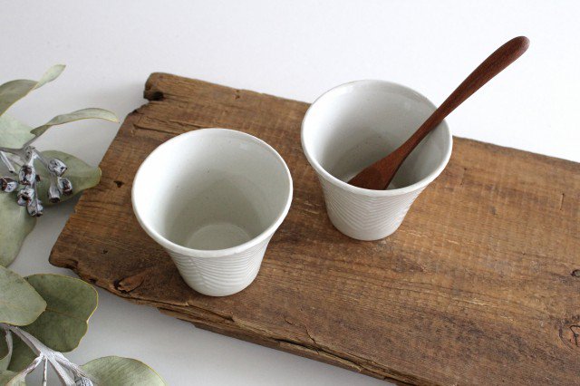ORIME Japanese Cup Herringbone | Yunomi Hasami Ware-Detail5