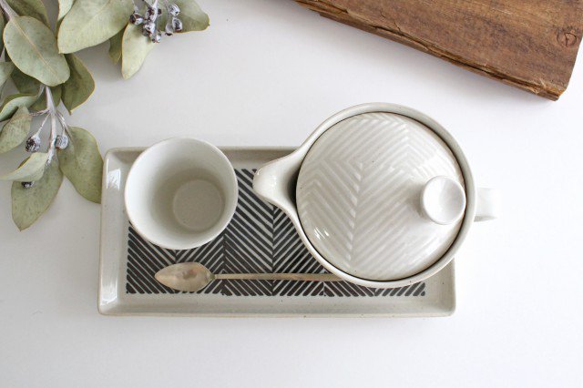 ORIME Japanese Cup Herringbone | Yunomi Hasami Ware-Detail6