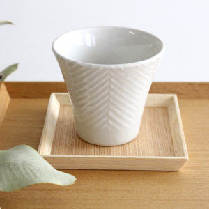 ORIME Japanese Cup Herringbone | Yunomi Hasami Ware-Detail7