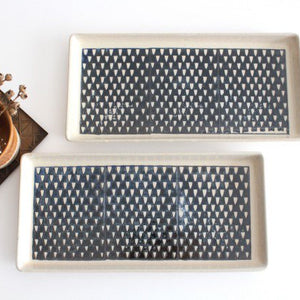 ORIME Rectangle Plate Pique Brown | Sushi Plate Hasami Ware-Detail6