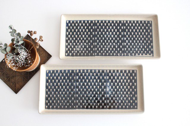 ORIME Rectangle Plate Pique Brown | Sushi Plate Hasami Ware-Detail6