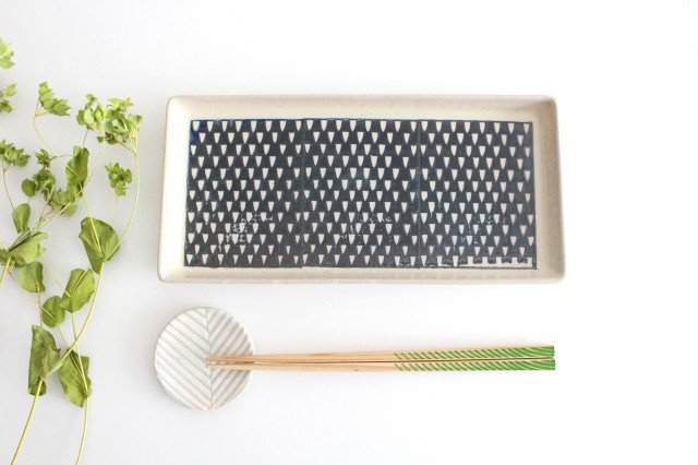 ORIME Rectangle Plate Pique Brown | Sushi Plate Hasami Ware-Detail8