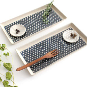 ORIME Rectangle Plate Pique Brown | Sushi Plate Hasami Ware-Detail10