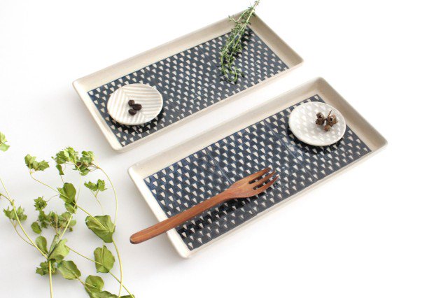 ORIME Rectangle Plate Pique Brown | Sushi Plate Hasami Ware-Detail10