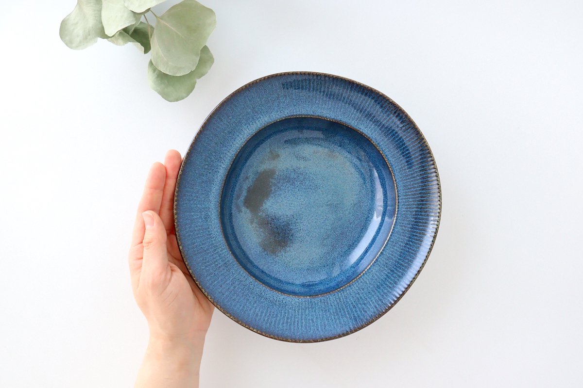 ORLO Pasta Plate Indigo Blue | Mino Ware