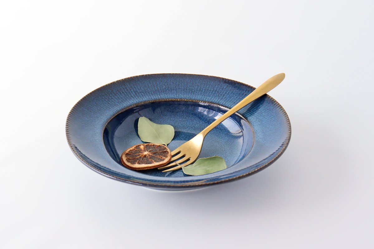 ORLO Pasta Plate Indigo Blue | Mino Ware