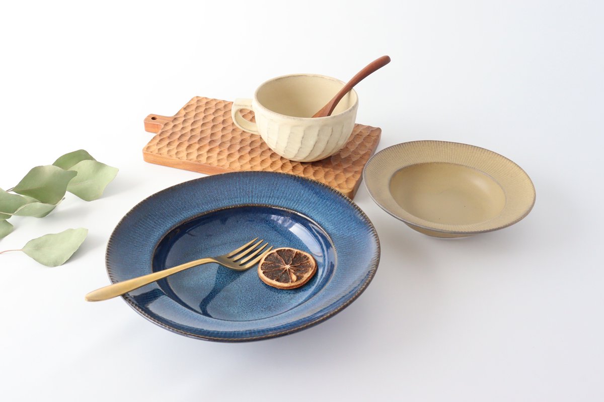 ORLO Pasta Plate Indigo Blue | Mino Ware