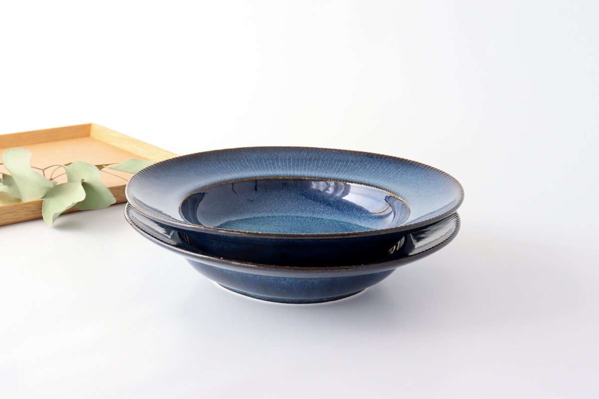 ORLO Pasta Plate Indigo Blue | Mino Ware