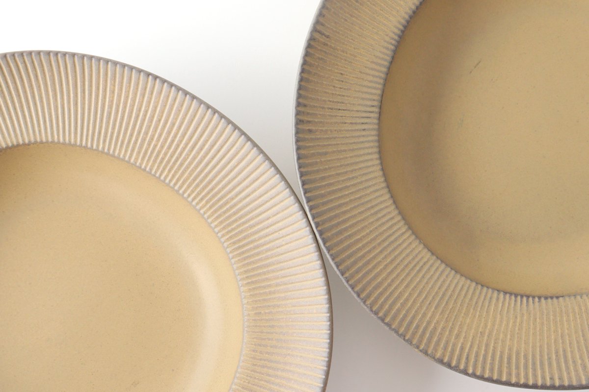 ORLO Pasta Plate Brown | Mino Ware