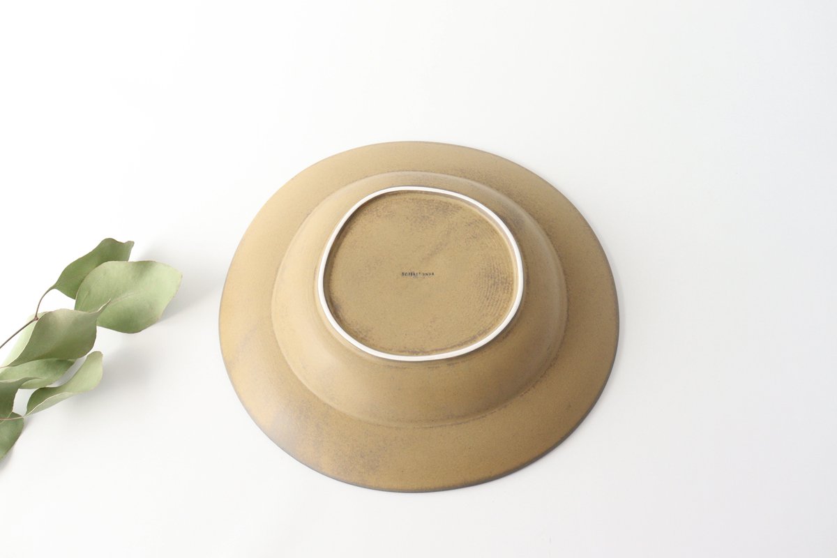 ORLO Pasta Plate Brown | Mino Ware