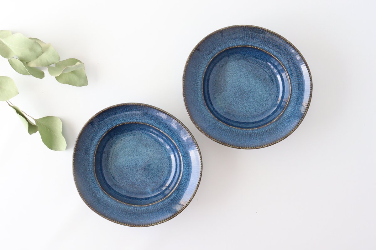 ORLO Salad Bowl Indigo Blue | Serving Bowl Mino Ware