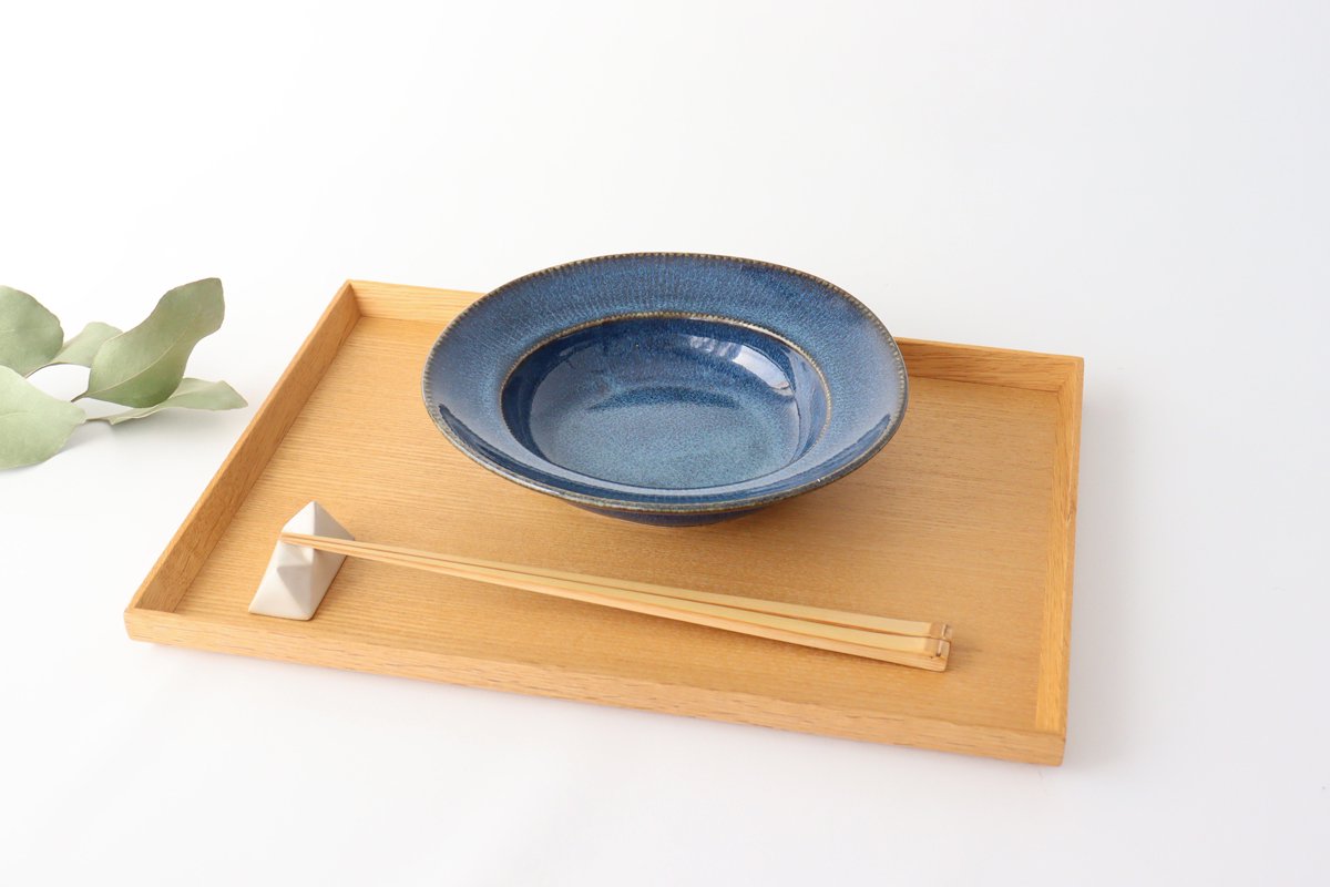 ORLO Salad Bowl Indigo Blue | Serving Bowl Mino Ware