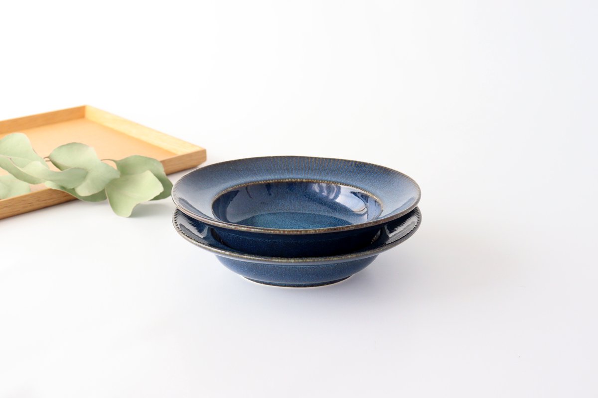 ORLO Salad Bowl Indigo Blue | Serving Bowl Mino Ware