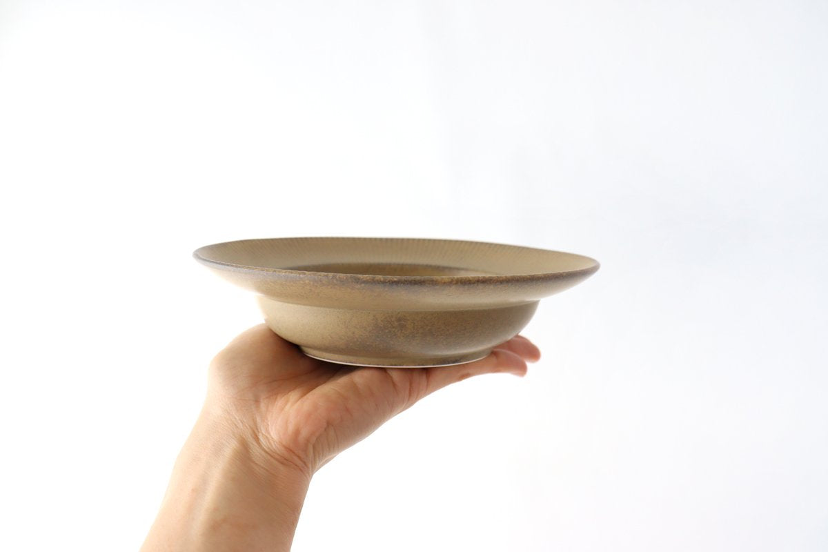 ORLO Salad Bowl Brown | Serving Bowl Mino Ware