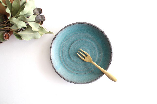 Round Plate Blue 15cm/5.9in | Mino Ware