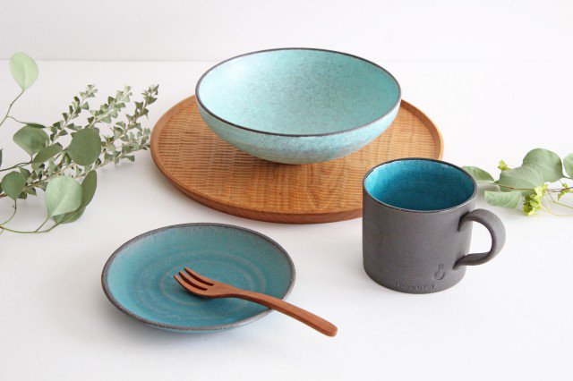 Round Plate Blue 15cm/5.9in | Mino Ware