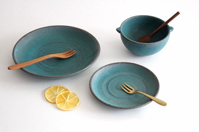 Round Plate Blue 15cm/5.9in | Mino Ware