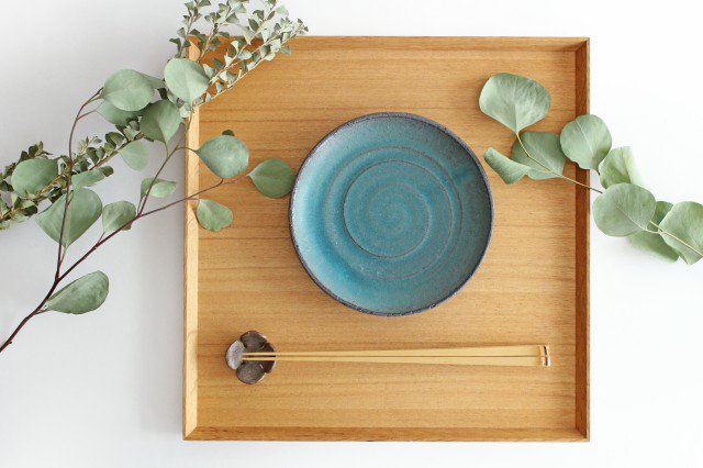 Round Plate Blue 15cm/5.9in | Mino Ware