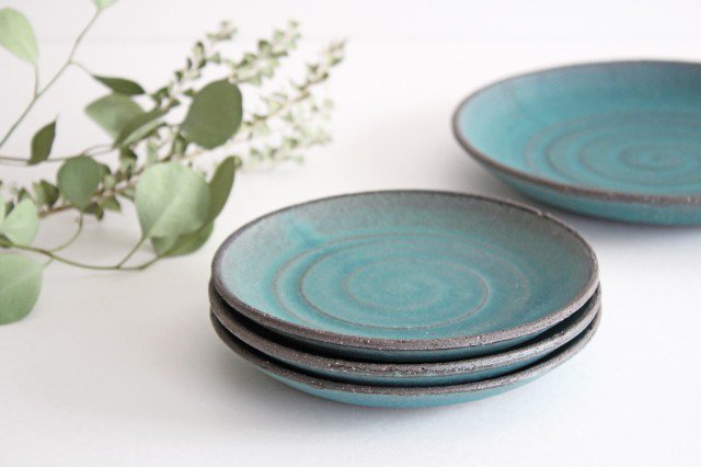 Round Plate Blue 15cm/5.9in | Mino Ware