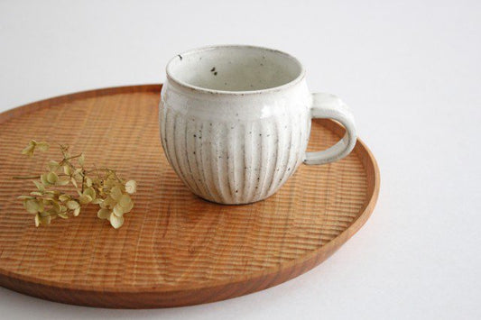Mug Shinogi White | Mino Ware-TOP