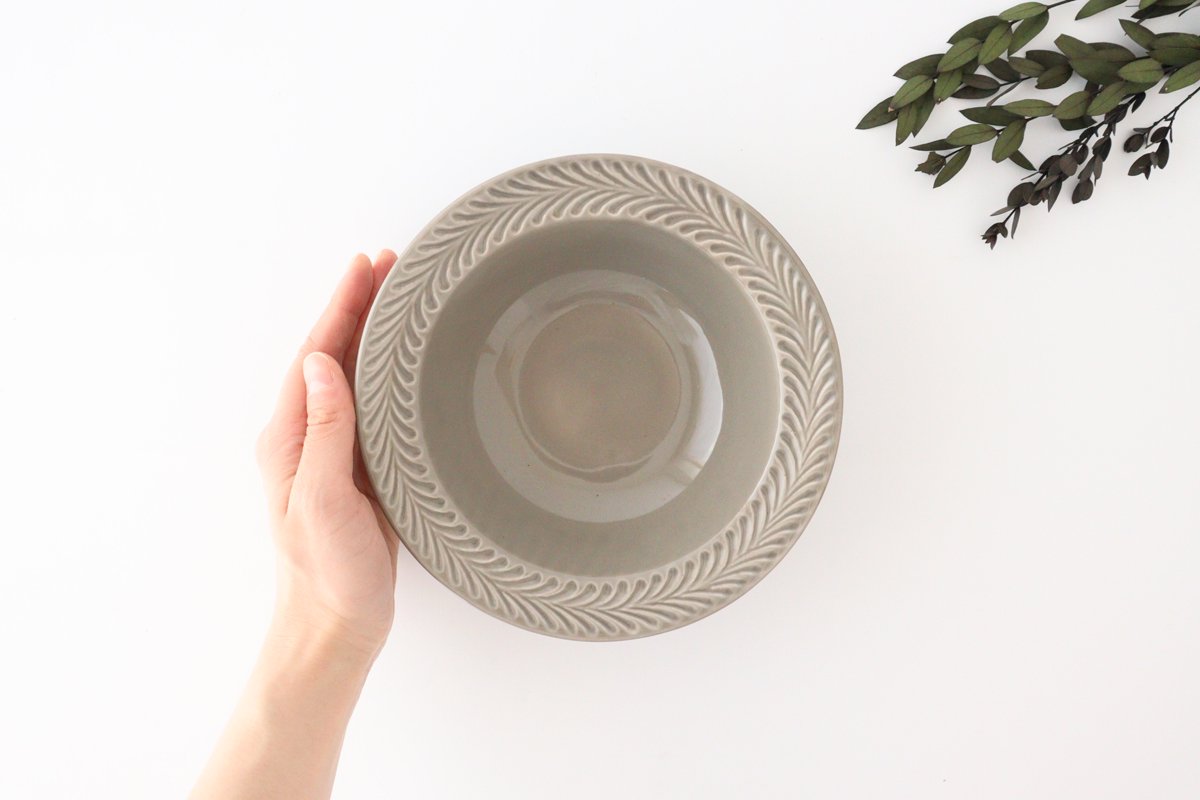 Round Bowl Rosemary Gray | Serving Bowl Hasami Ware